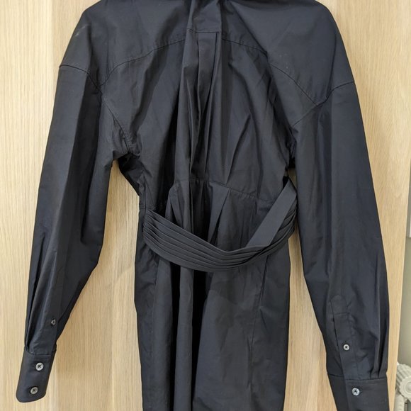 Alexander Wang Gathered Long-Sleeved Shirt Dress - Picture 3 of 6